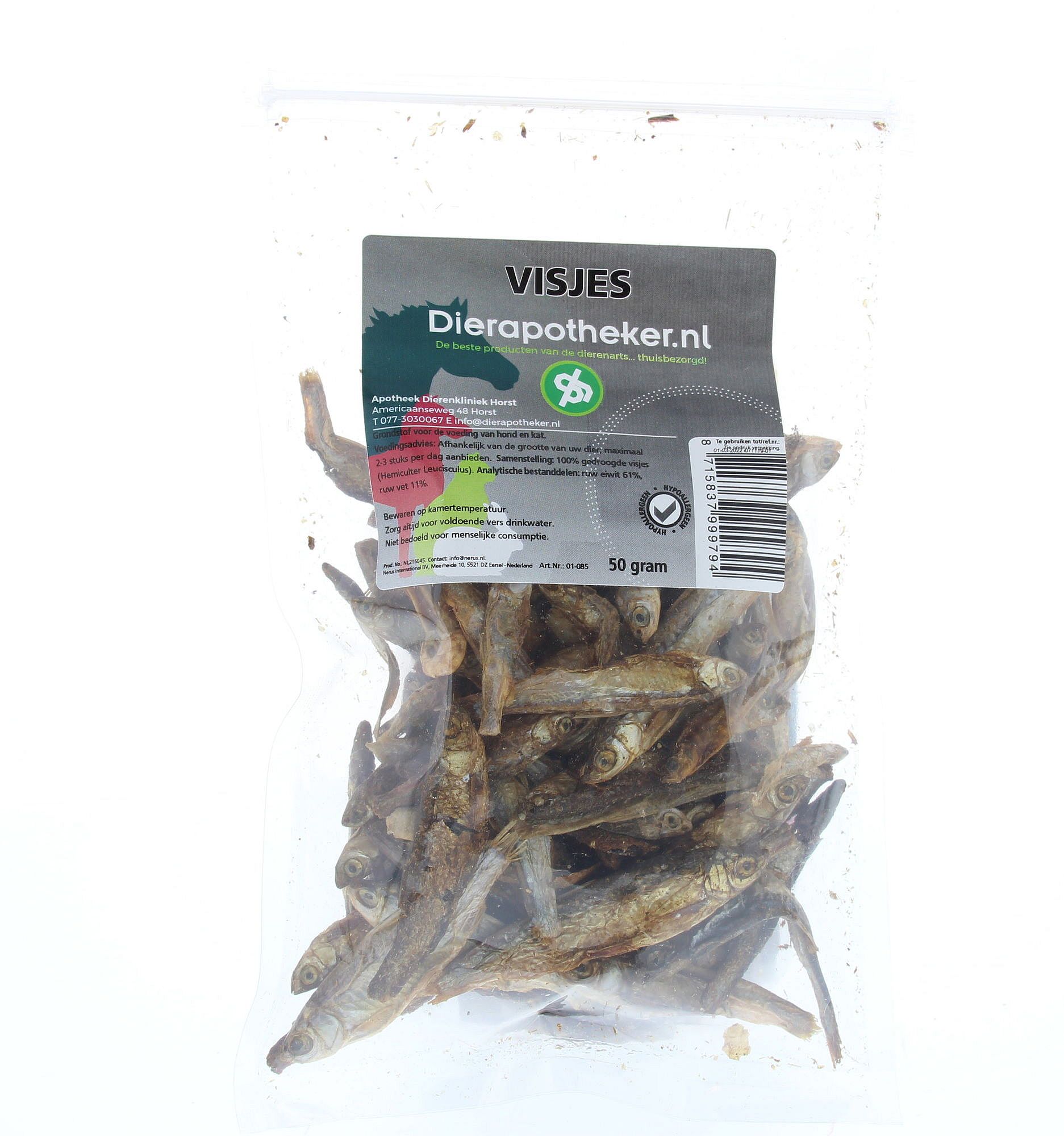 Dierapotheker Gedroogde Visjes 50 gram