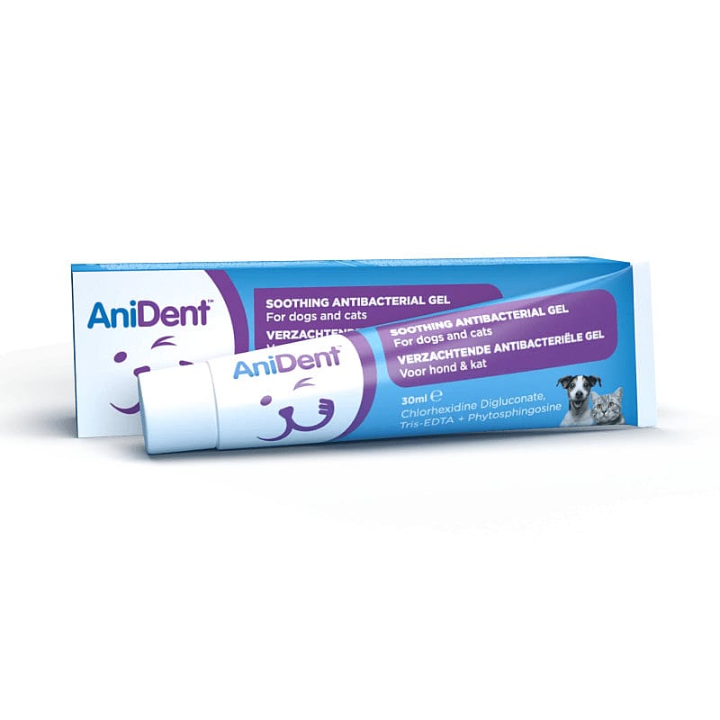 AniDent Verzachtende Antibacteriele Tandgel Hond Kat 30 ml