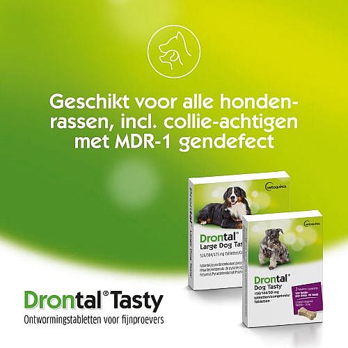 Drontal Dog Tasty Flavour Ontwormingstablet Hond