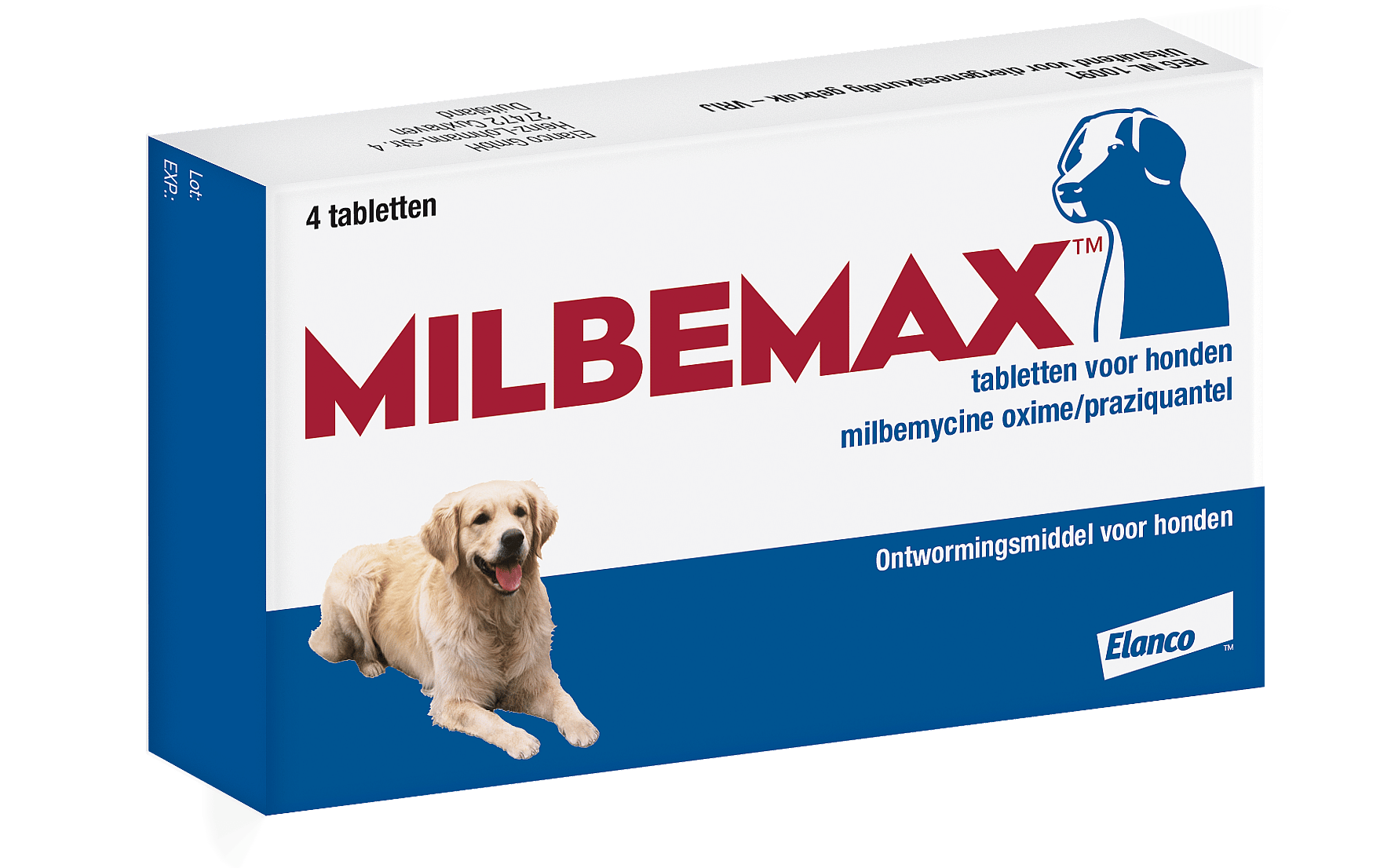 Milbemax Grote Hond Ontwormingstabletten Inhoud: 4 tabletten