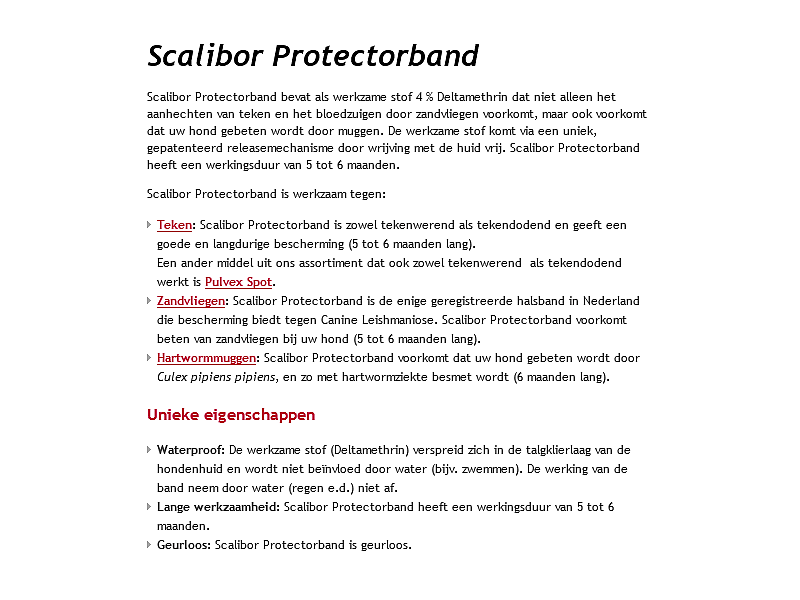 Scalibor Tekenband