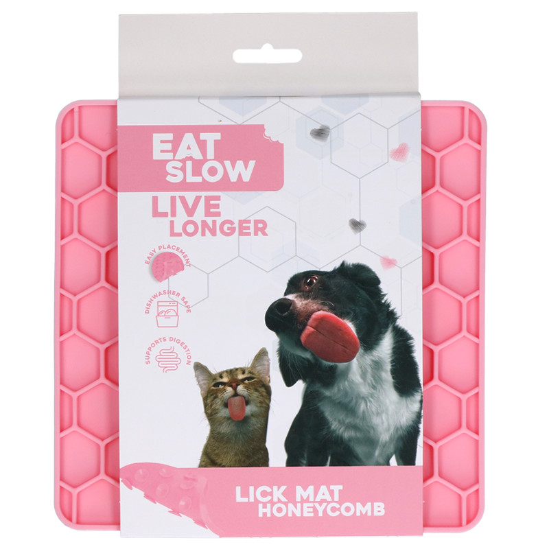 Eat Slow Live Longer Honeycomb Lick Mat