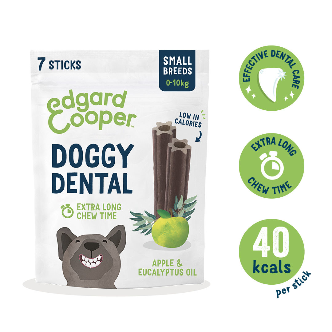 Edgard & Cooper Doggy Dental Sticks Hondensnack - Appel en Eucalyptus