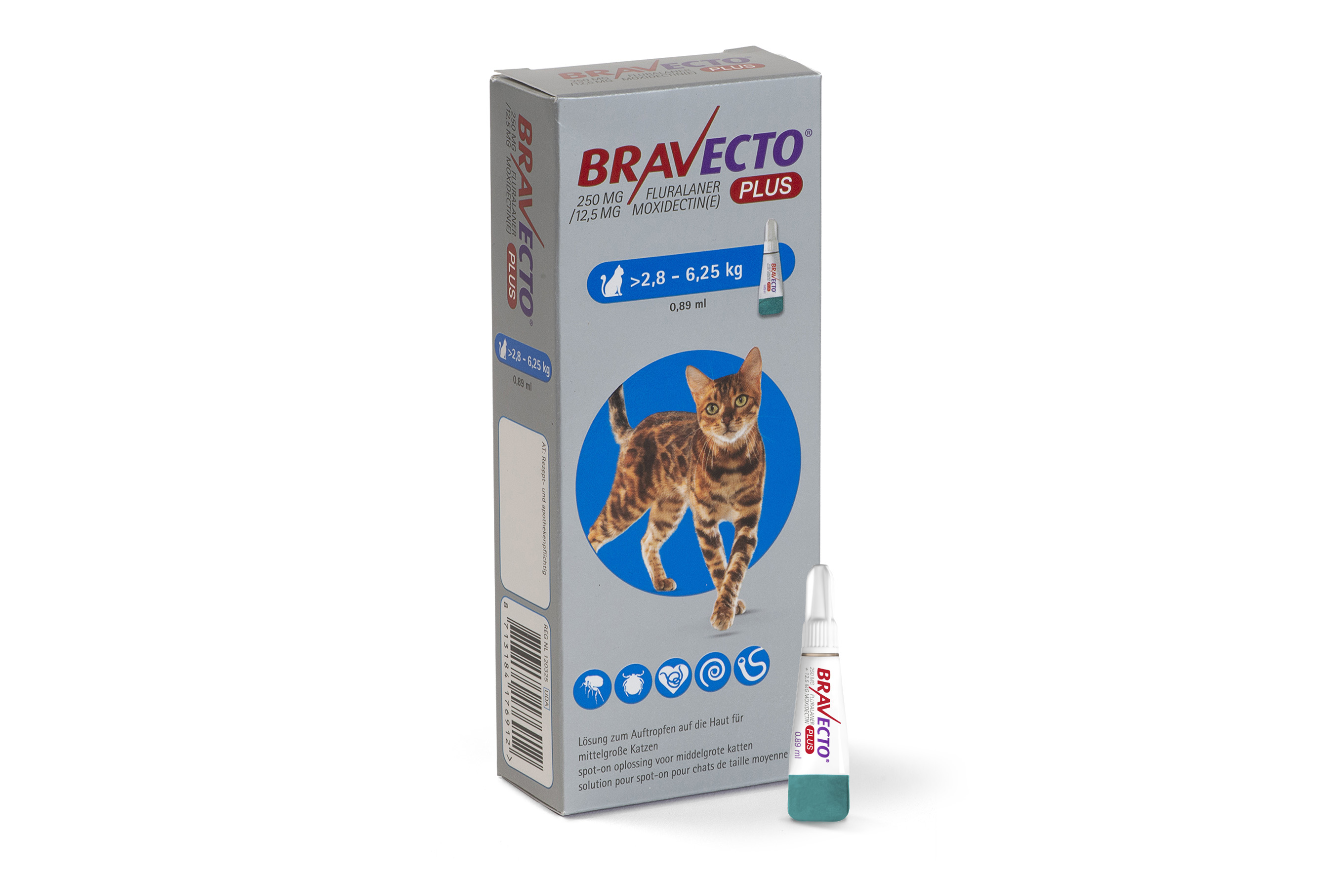 Bravecto Plus Spot-on Pipet Kat