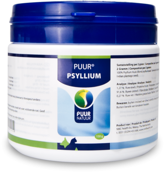 Puur Psyllium Hond Kat 150 gram