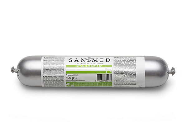 Sanimed Hypoallergenic Hond LR Worst (Lam en Rijst) 400 gram