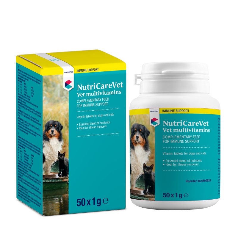 NutriCareVet Vetamins Multivitaminen Hond Kat 50 tabletten