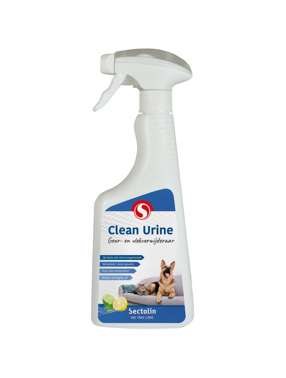 Sectolin Clean Urine Sprayflacon Hond Kat 500 ml