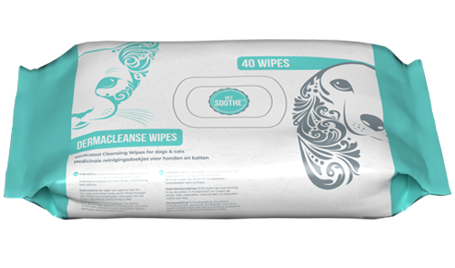 VetSoothe Dermacleanse Wipes Hond Kat