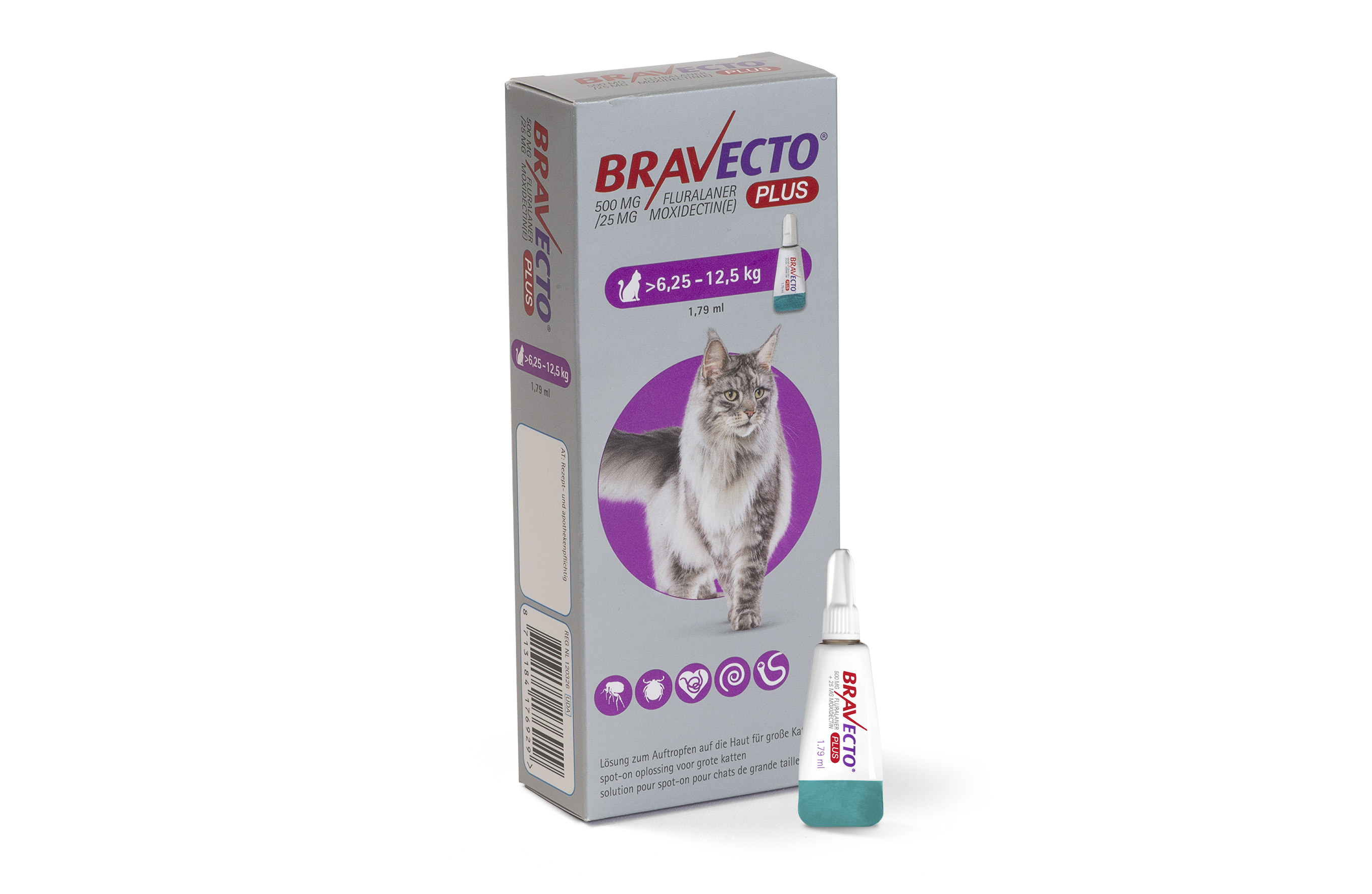 Bravecto Plus Spot-on Pipet Kat