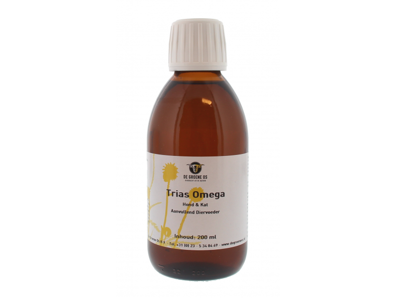 Groene Os Trias Omega Hond Kat 200 ml