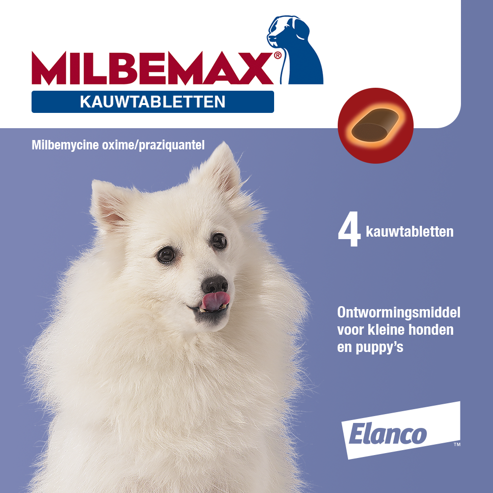 Milbemax Smakelijke Kauwtablet Kleine Hond Pup Ontwormen