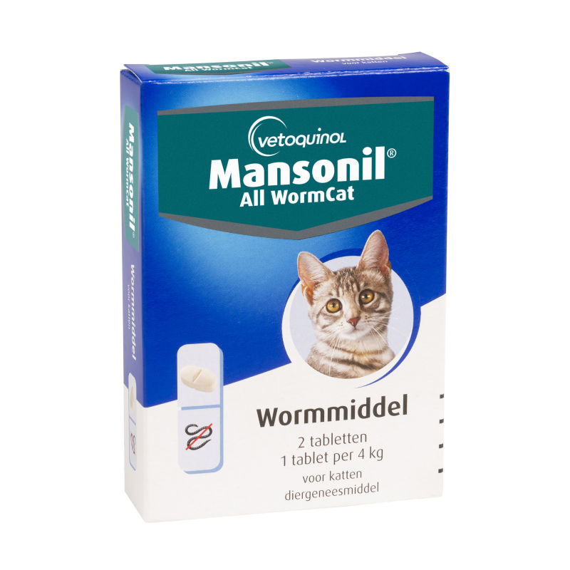 Mansonil All Worm Ontwormingstabletten Kat