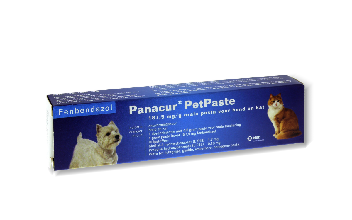 Panacur KH Petpaste Ontwormpasta Hond Kat 4,8 g 1 stuk