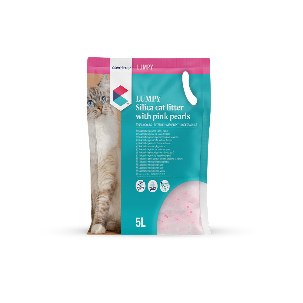 CVET Kattenbakvulling Lumpy Silica Roze