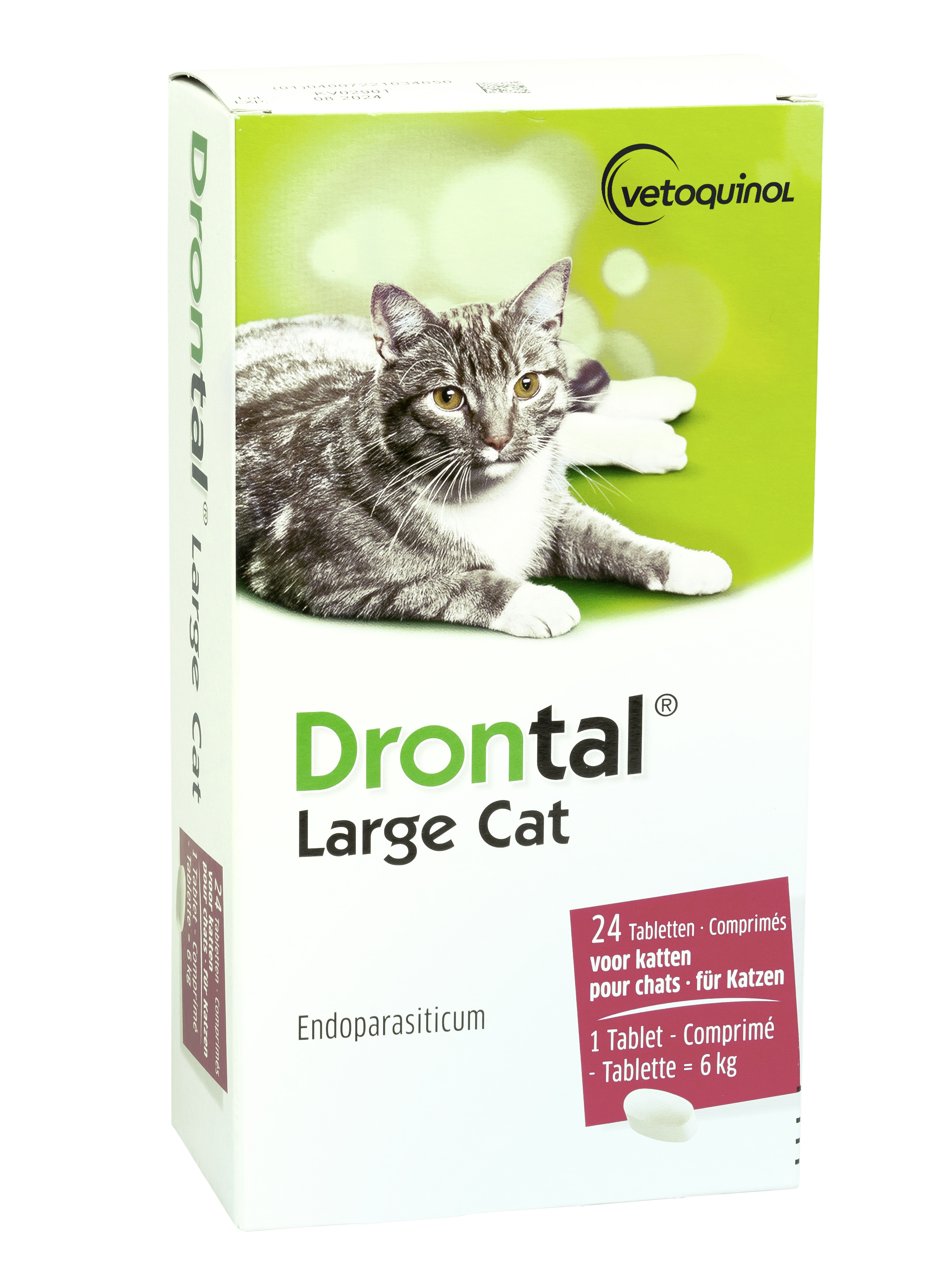 Drontal Large Cat Ontwormingstablet Grote Kat 24 tabletten