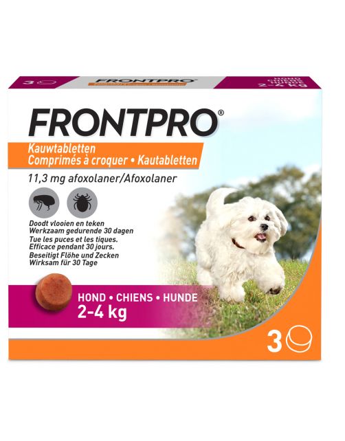 Frontpro Vlo Teek Kauwtablet Hond