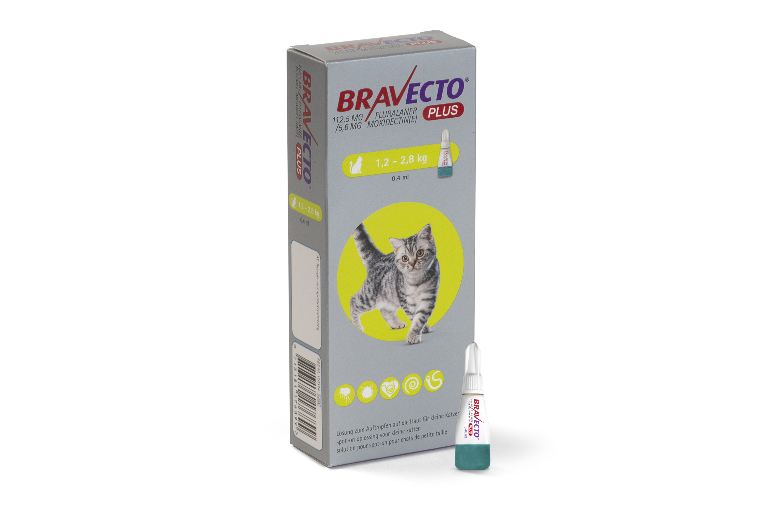 Bravecto Plus Spot-on Pipet Kat