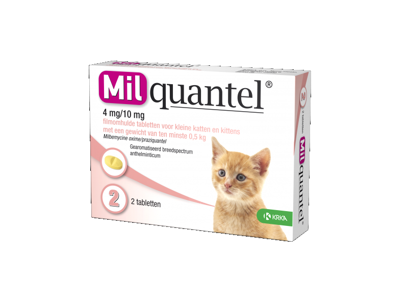 Milquantel Ontwormingstablet Kleine Kat en Kitten